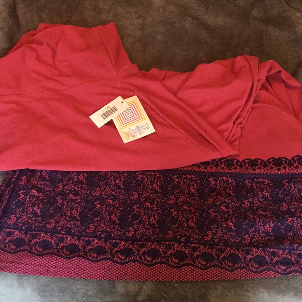LuLaRoe Pink Maxi Dress